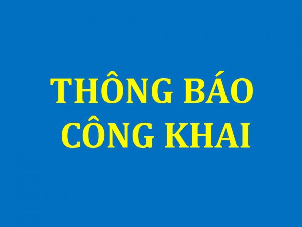 Công khai thông báo xét duyệt quyết toán ngân sách 2020